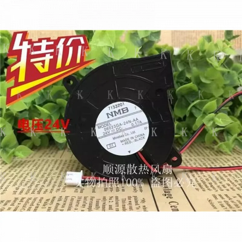 

C ДЛЯ NMB-MAT7 06023GA-24N-AA DC24V 0.17A 2-контактный турбовентилятор охлаждения