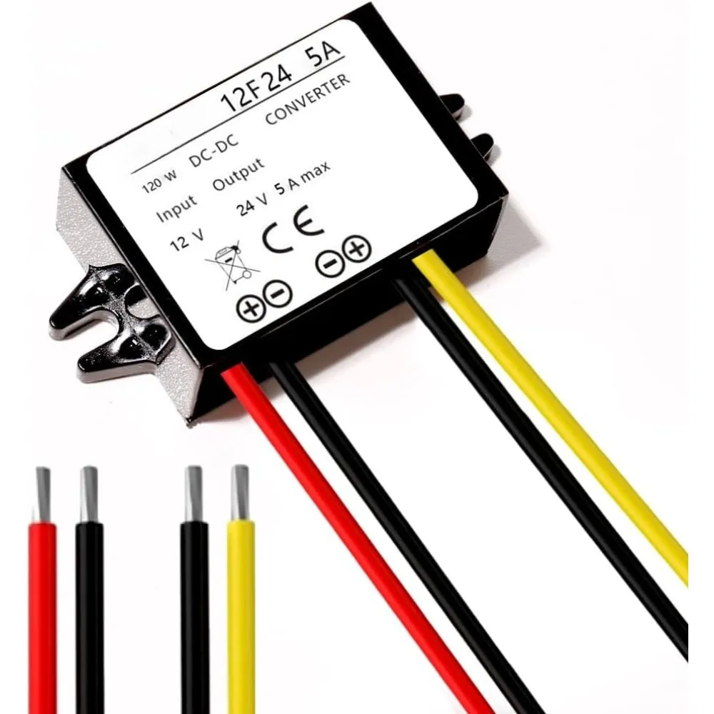

DC/DC 12V To 24V Converter 5A Step Up Converter Voltage Waterproof Power Supply Module Boost Transformer For Car Truck Vehicle