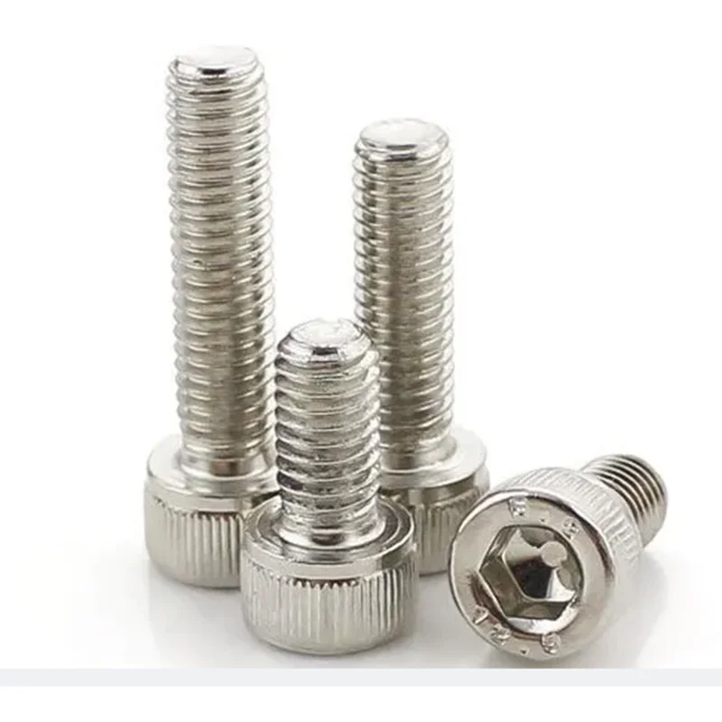 12.9 grade M3*440 M4*5-40 plating nickle carbon steel hex socket cap head screws bolts hardware fasteners 705