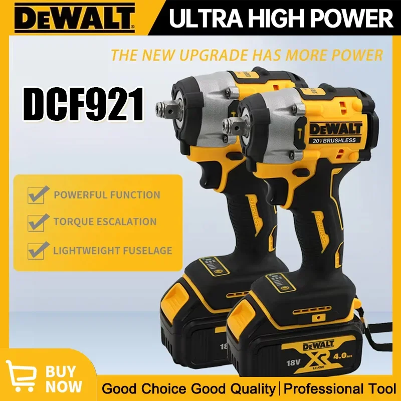 DEWALT DCF921 ATOMIC 20V MAX Cordless Wrench 1/2 in Cordless Impact Wrench Variable Speed Charging Wrench DCF921N with battery