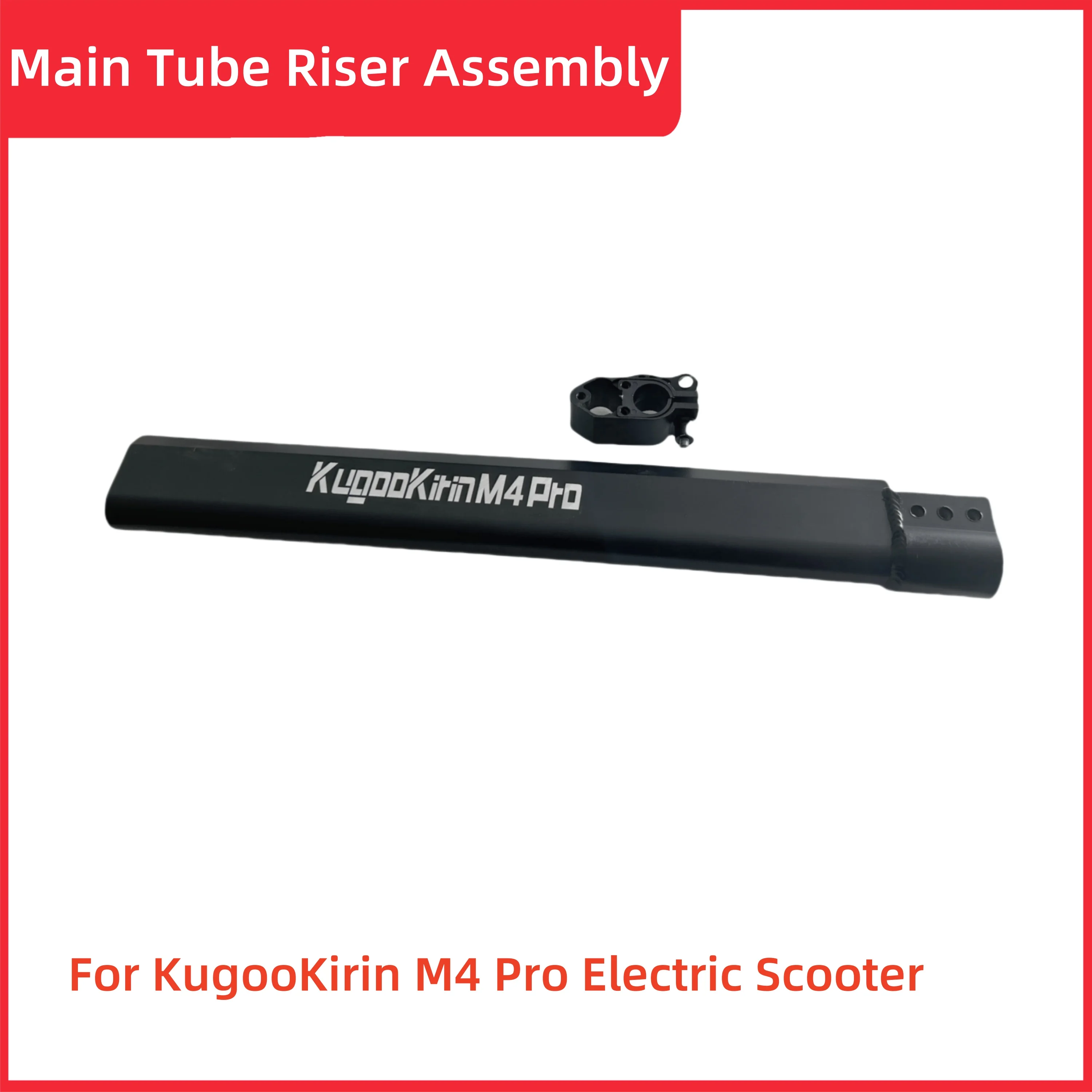 Original Main Tube Riser Assembly For Kugookirin M4Pro Electric Scooter KUGOO kirin M4 Pro  Folding Accessory Pole Spare Parts