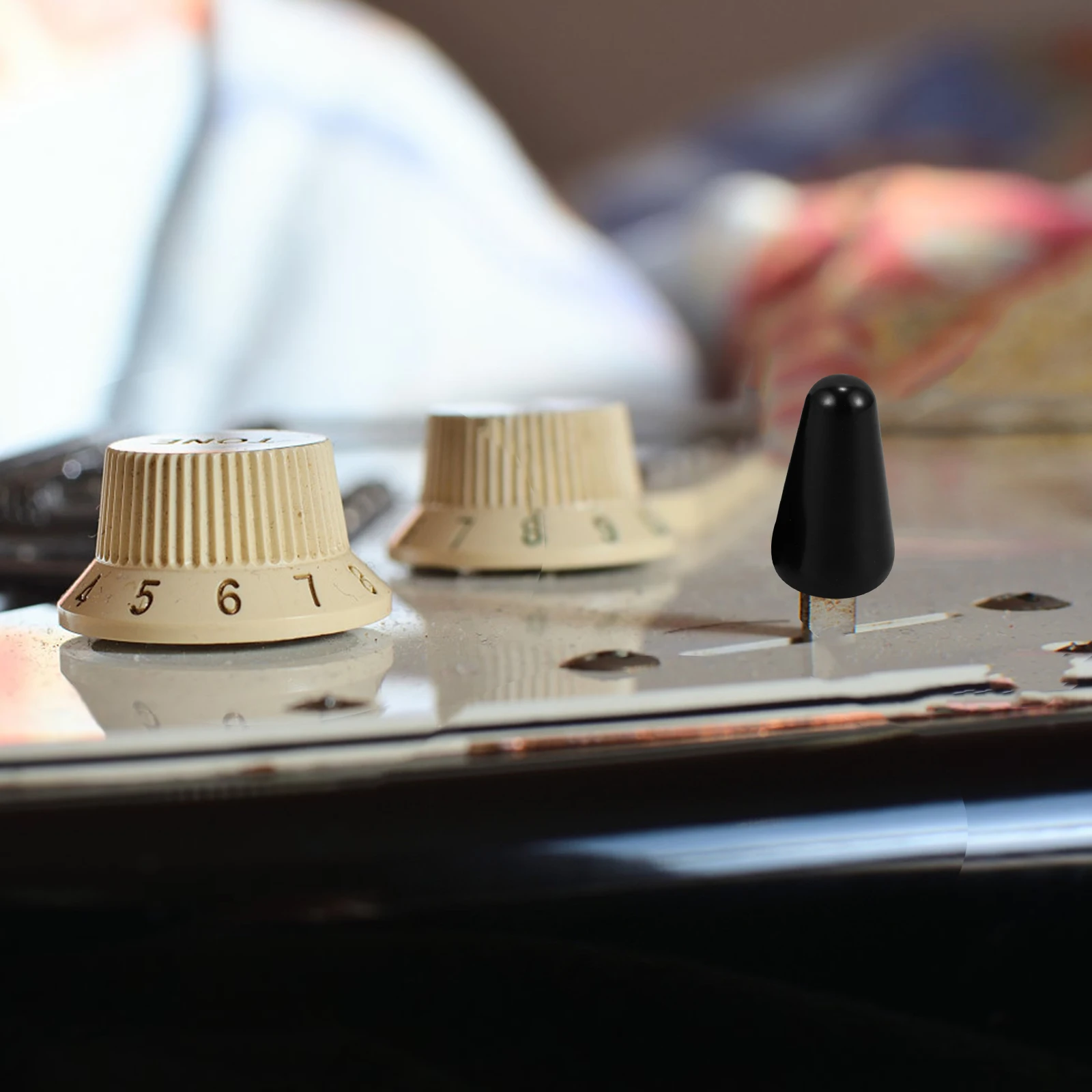 

Pivoting Hat Electric Guitar Tip Toggle Switch Tone Replacement Knob Pickup Control Knobs Has