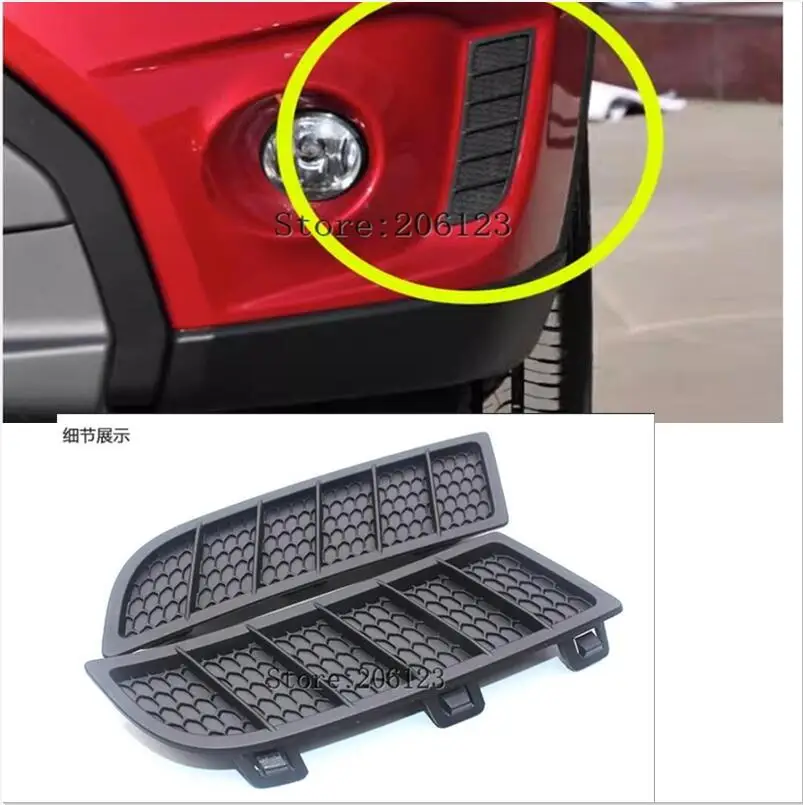 2014-2018 For Suzuki Vitara  Auto Front Bumper Fog Light Frame Running Light Cover Front Fog Lamp Frame Hood Bezel Accessories