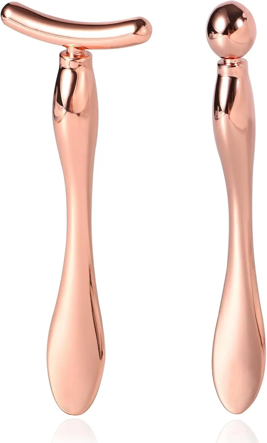 

Набор из 2-х предметов: аппликатор для крема для глаз и роликовый массажер для лица из нержавеющей стали для уменьшения отеков и морщин