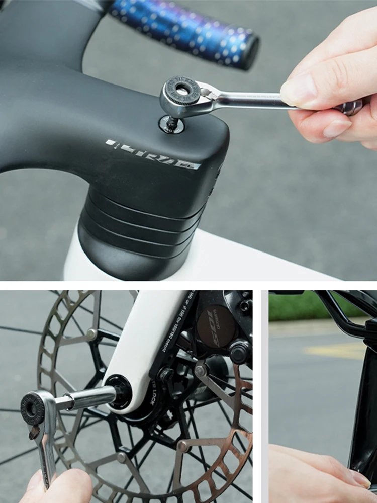 AliExpress Other LITERIDE Ratchet Wrench Tool Set Socket Multi-Function Tool Repair Tool Box Repair Mountain Bike Road Bike Riding Repair