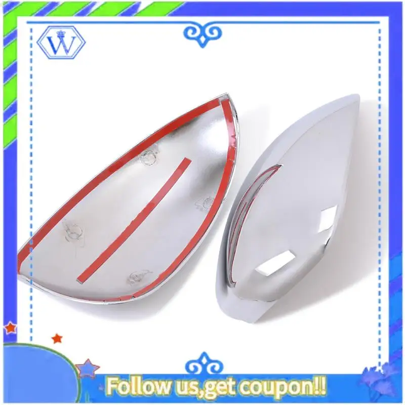M46K-Car Door Side Mirror Chrome Trim Covers Rear View Cap For Nissan Juke 2011 2012 2013 2014