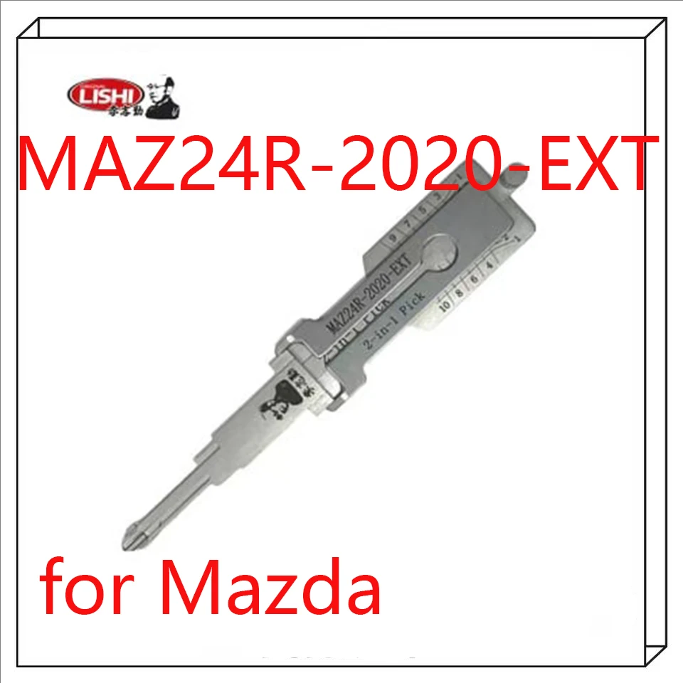 2026 Lishi 2-in-1 Pick/Decoder for Mazda MAZ24R—w/CUTOUTS & EXTENDED BLADE LOCKSMTHTOOL
