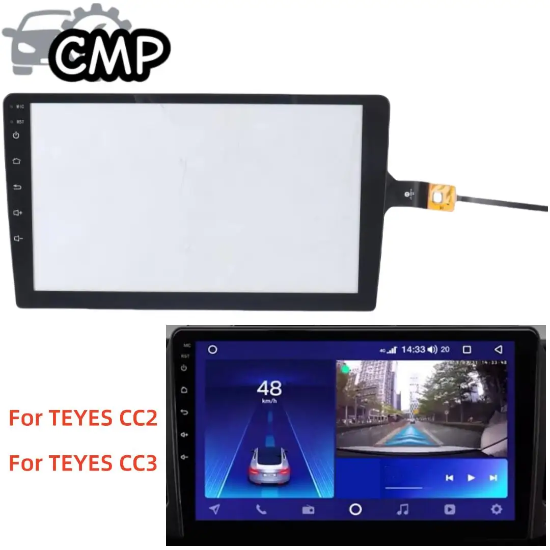 

10 Inch Tempered Glass Touch Screen Radio Stereo DVD Touch Full LCD Display Replacement Screen Fit For TEYES CC2 CC3 Car Part