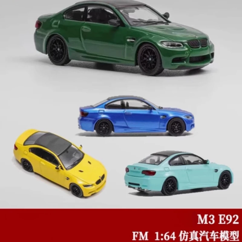 

Литой под давлением масштаб 1:64 M3 E92, имитация сплава, металлическая модель автомобиля, статическая коллекция, украшенные праздничные подарки, игрушки, сувенирный подарок