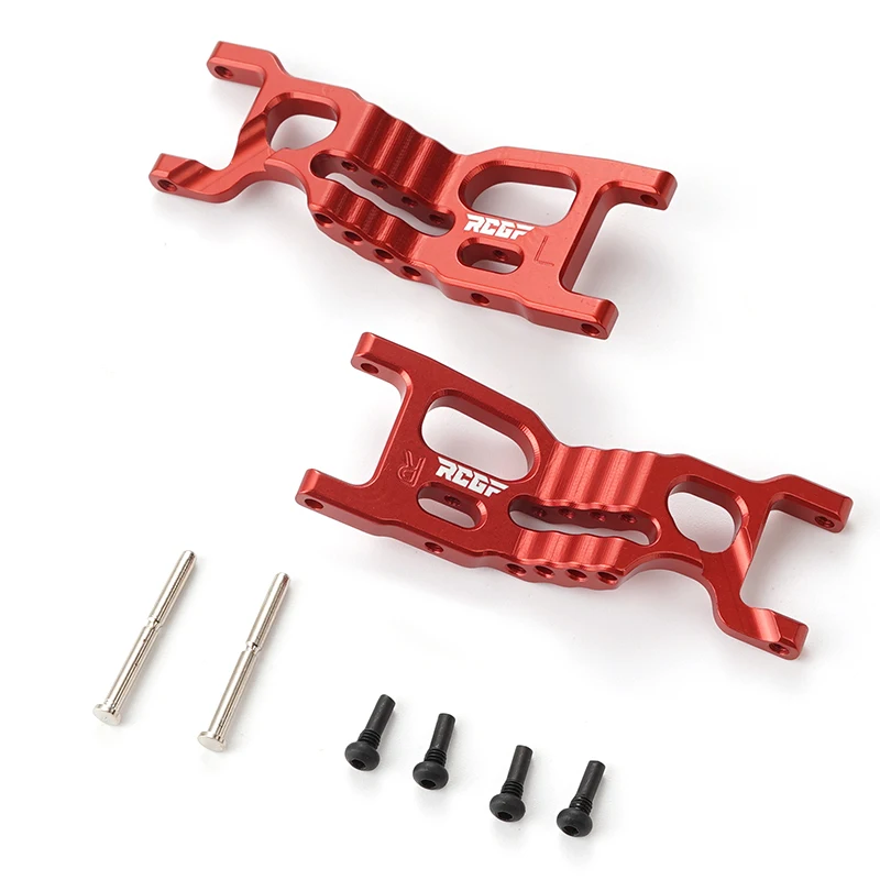 Aluminum Alloy 1/16 Front Lower Suspension Arm 2pcs Enhanced Rc Front Lower Suspension Arm For LOSI Mini-B Mini-T Dark Blue