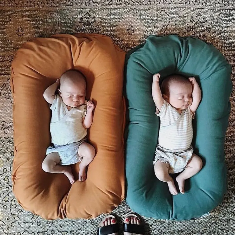 Lounde bebê recém-nascido portátil, berço de algodão para meninos e meninas, berço infantil, ryco para dormir, ninho