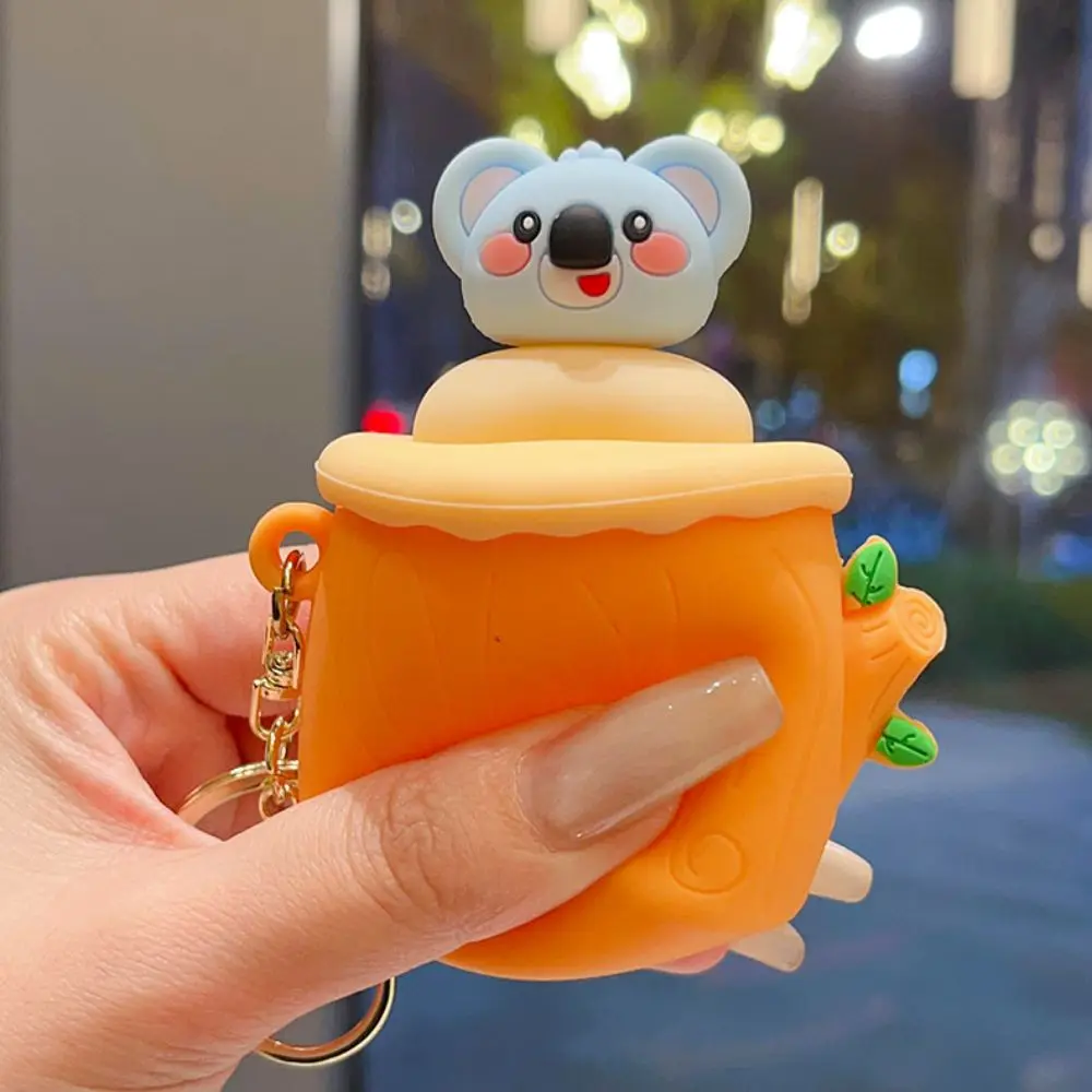 Interesting Soft Animal Cup Squeeze Elastic Rabbit Cartoon Fidget Doll Koala Frog Tree Stump Squeeze Children