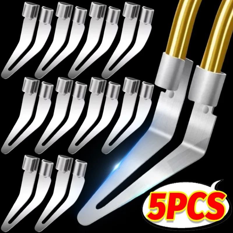 5Pcs Plastic Welding Iron Tip Kits Welding Repair Smooth Head Tool For Electric Soldering Iron Replacement Tip For Plastic Work