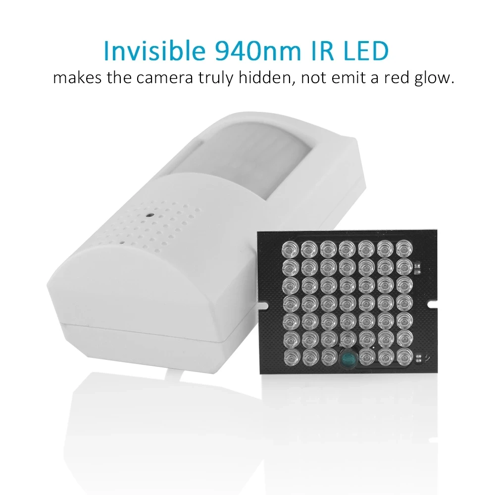 Tuya-cámara IP de seguridad inteligente para el hogar, sistema de vigilancia CCTV de 940nm con visión nocturna, lente Invisible para interior, Audio