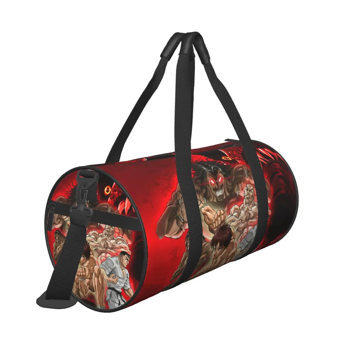 Baki Jack Yujiro Hanma Gym Bag Bodybuilding Manga Outdoor Sports Bags Gym Accessories Custom Handbag Cute Fitness Bag For Men