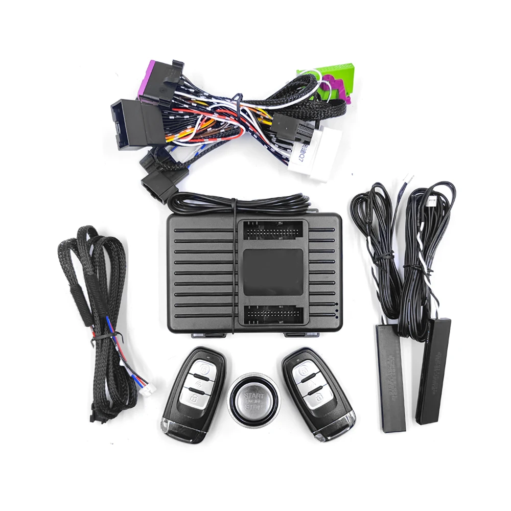 Для Audi A6 06-11 Добавить приложение для мобильного телефона GSM Система запуска и остановки двигателя автомобиля Система запуска и добавления кнопочной системы запуска и остановки Для Audi A6 06-11 Добавить приложение для мобильного телефона GSM Система запуска и остановки двигателя автомобиля Система запуска и добавления кнопочной системы запуска и остановки