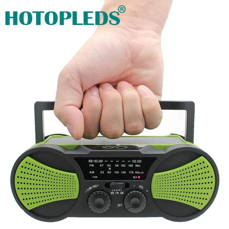 

Portable Multifunctional Camping Emergency Speaker Radio Supports TF Card USB Flash Drive Playback Flashlight and Reading Light