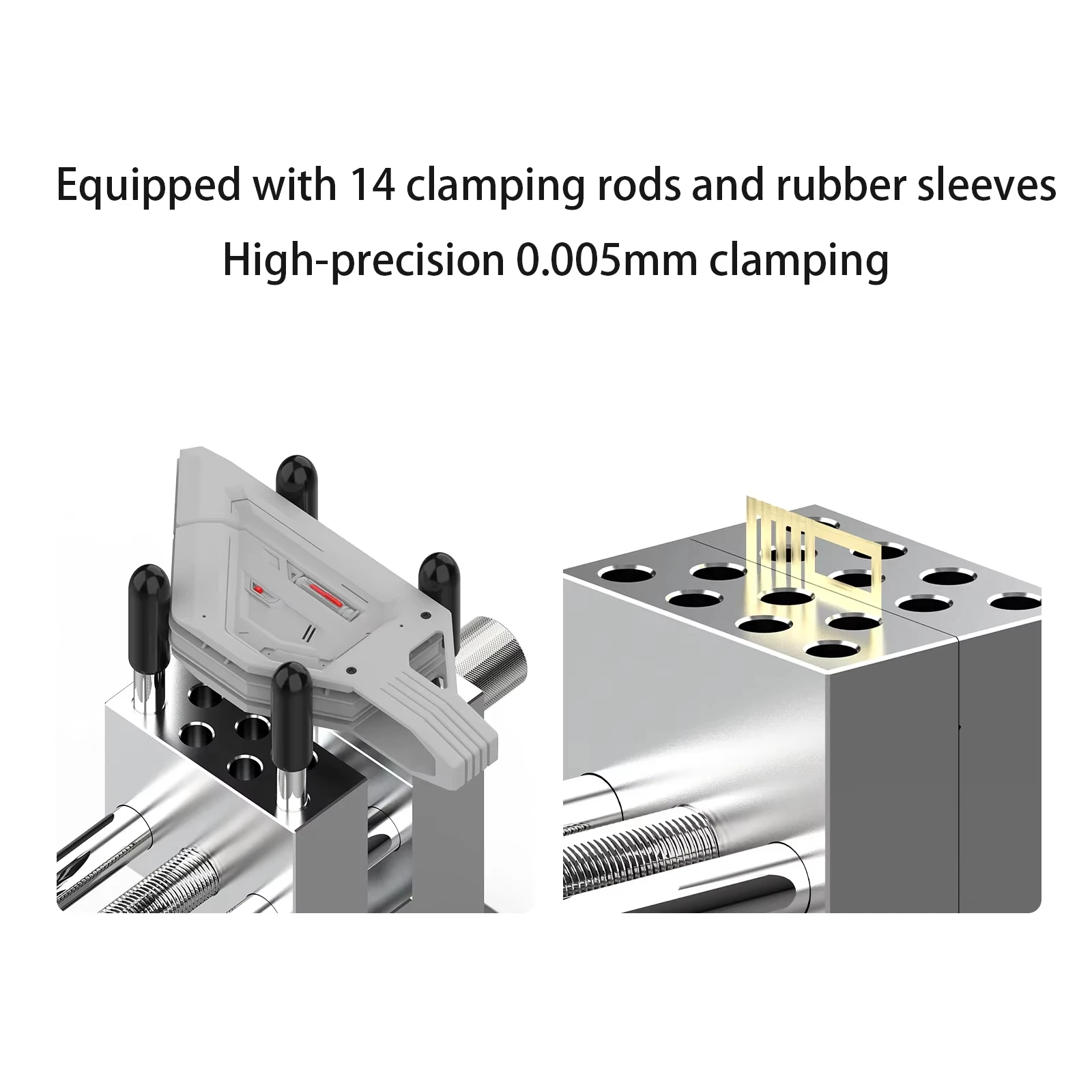 MAZHA T0010 2-in-1 Mini Tragbarer Tischschraubstock Verstellbare Kompakte Klemme Präzisionswerkzeug für Modellbau Hobby DIY Handwerk – Detail 5