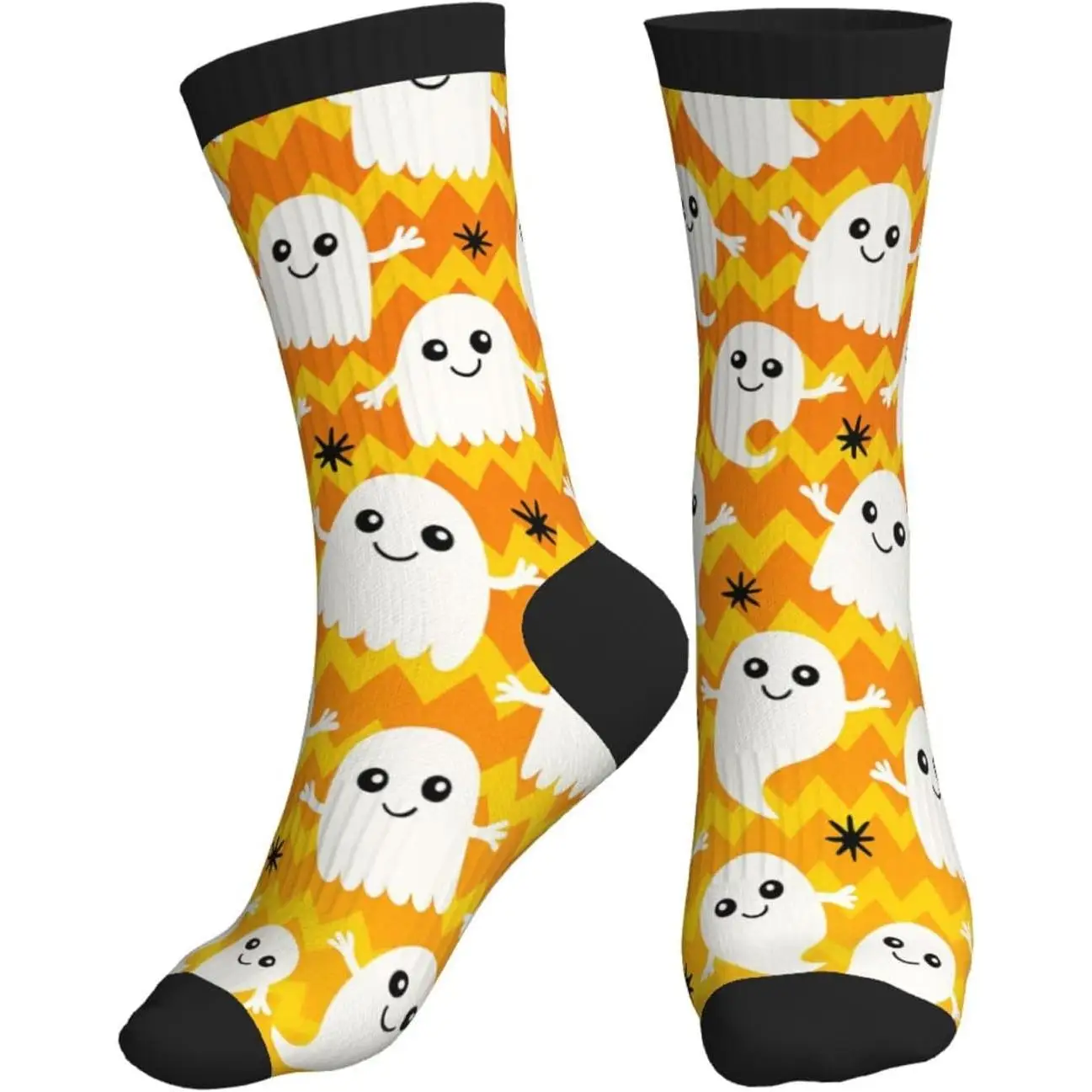 

Funny Slouchy Crew Socks for Men Women, Novelty Athletic Long Tube Socks for Soccer Yoga Softball Hiking Running