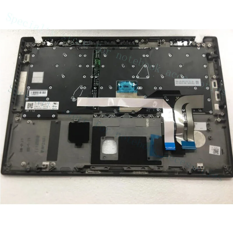 A+For Lenovo Thinkpad T490S T495S C Shell Keyboard W/ Fingerprint Hole 02HM280