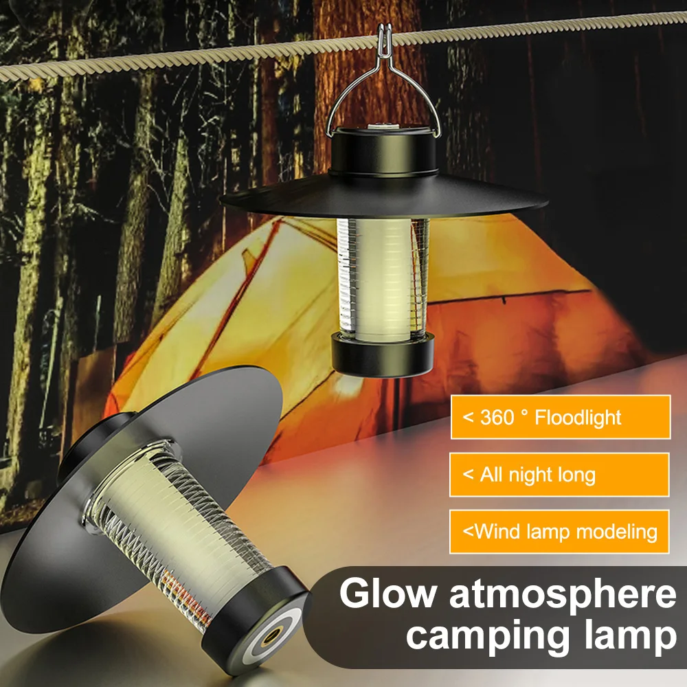 Led Camping Light with Tripod 4 Lighting Modes Rechargeable Lantern Emergency Flashlight Camping Supplies