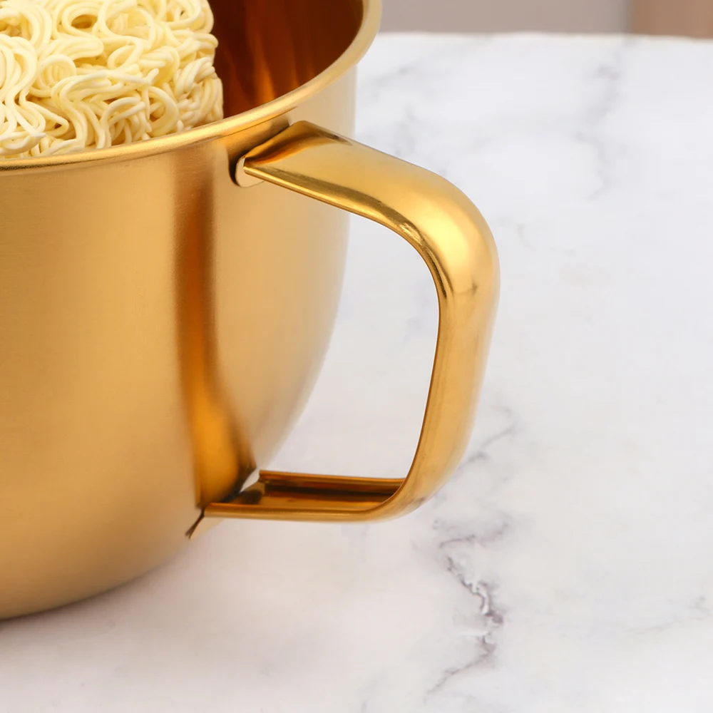 1PCS Multifunction Noodle Bowl With Handle and Spoon Salad Ice Cream Soup Instant Noodle Bowl Food Container Kitchen Tablewares