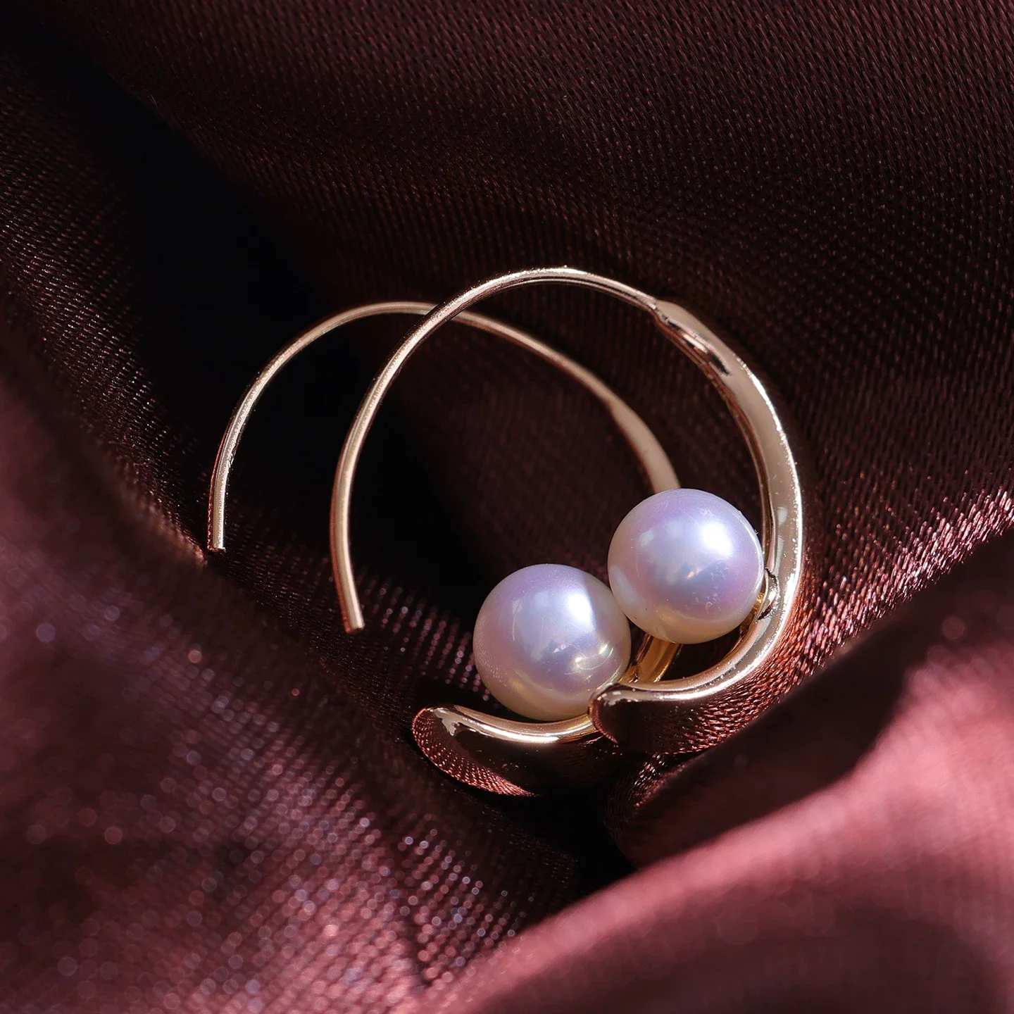 49 S925 sterling silver light luxury minimalist vintage elegant temperament pearl earrings with ear hook and ear jewelry 5