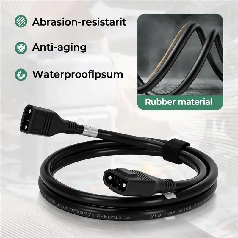DIGIT-Extra Batteriekabel für Ecoflow 8AWG XT150 Verlängerungskabel für Delta 2/2 Max/Max/3/3 Plus/3 1500/Wave 2/Wave 3 – Detail 2