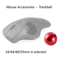 SANWA Mouse and Keyboard Universal Single Track Ball Ball 34Ball Mouse Accessories Compatible 40+Brands 44mm Mouse Custom