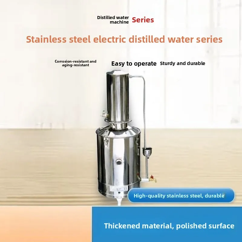 Electric hot distiller, thickened stainless steel water machine, distiller generator, water shortage protection device