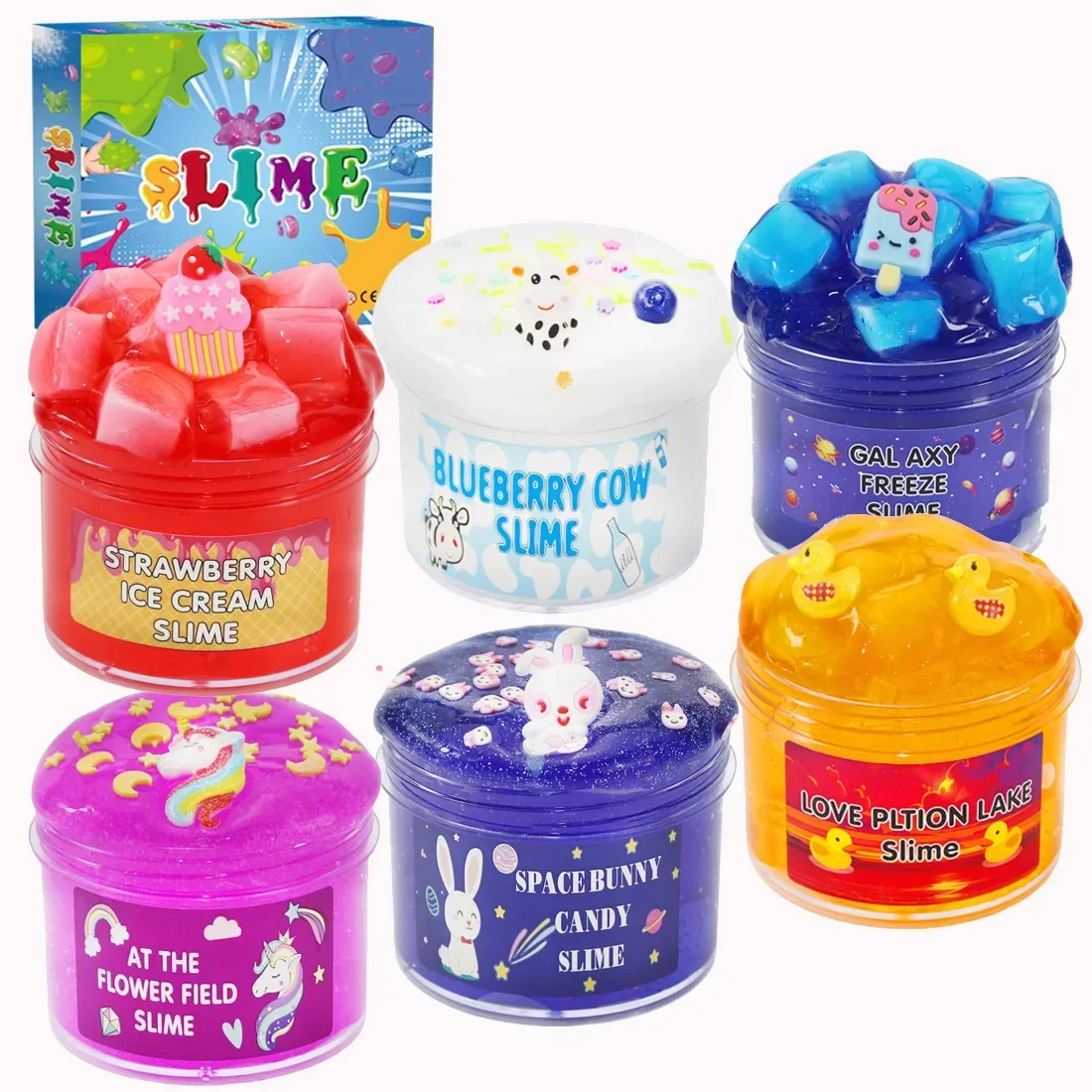 Slime Kit Clay Charms Toys for Children Coconut Mud Soft Pottery Sliced Crystal Mud Toy To Exercise Their Hands-on Abilities