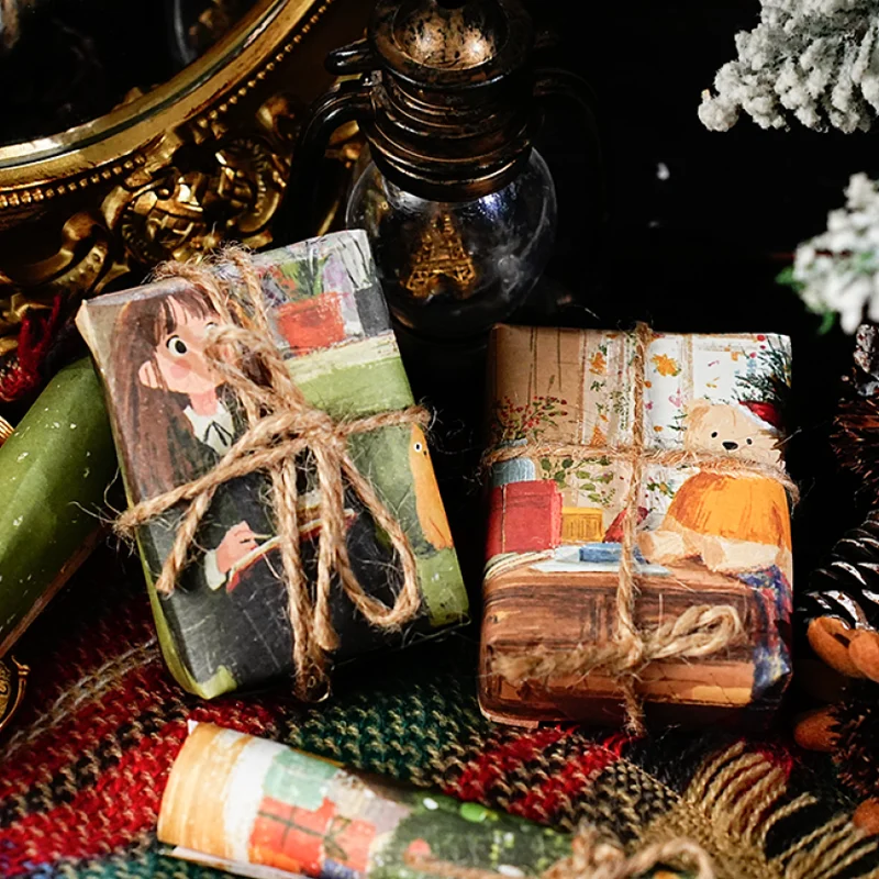 مجموعة ورق قصاصات عيد الميلاد مكونة من 60 قطعة، لوازم صنع بطاقات مذكرات منقوشة عتيقة لتزيين صفحة المجلات، مشغولات يدوية احتفالية