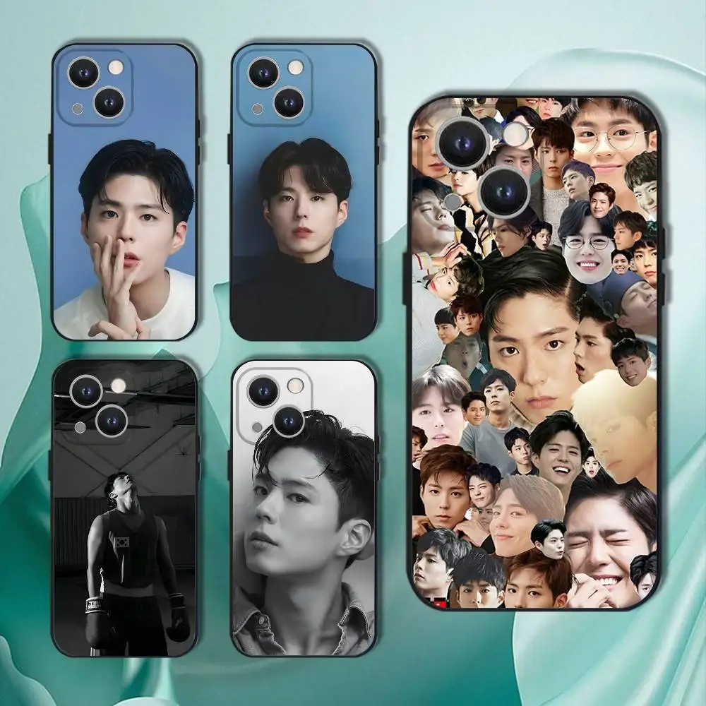 

P-Park cool Bo-gum Phone Case For iPhone 16,15,14,13,12,11,Pro,XS,Max,XR,Plus,E,SE4,Mini Black Soft Cover