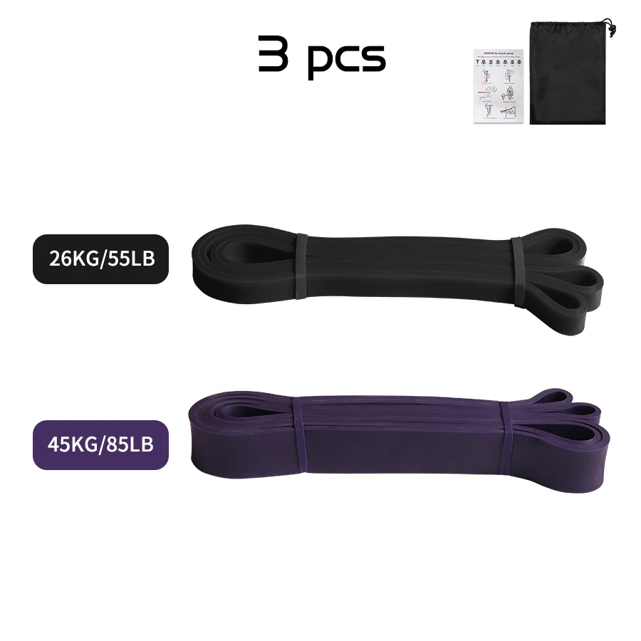 Workout Pilates Latex weerstandsband Oefening elastische band voor sportsterkte Pull Up Assist Band Heavy Duty fitnessapparatuur