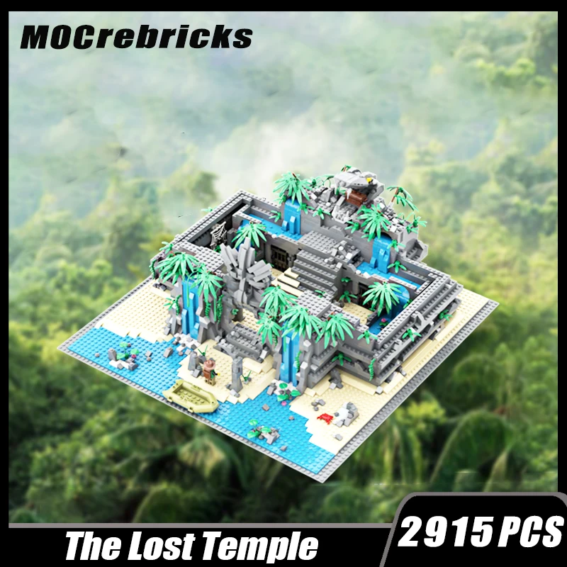 

MOC-105368 Jungle Island The Lost Temple Building Modularization Building Block Assembly Model Brick Toy Children's Gifts