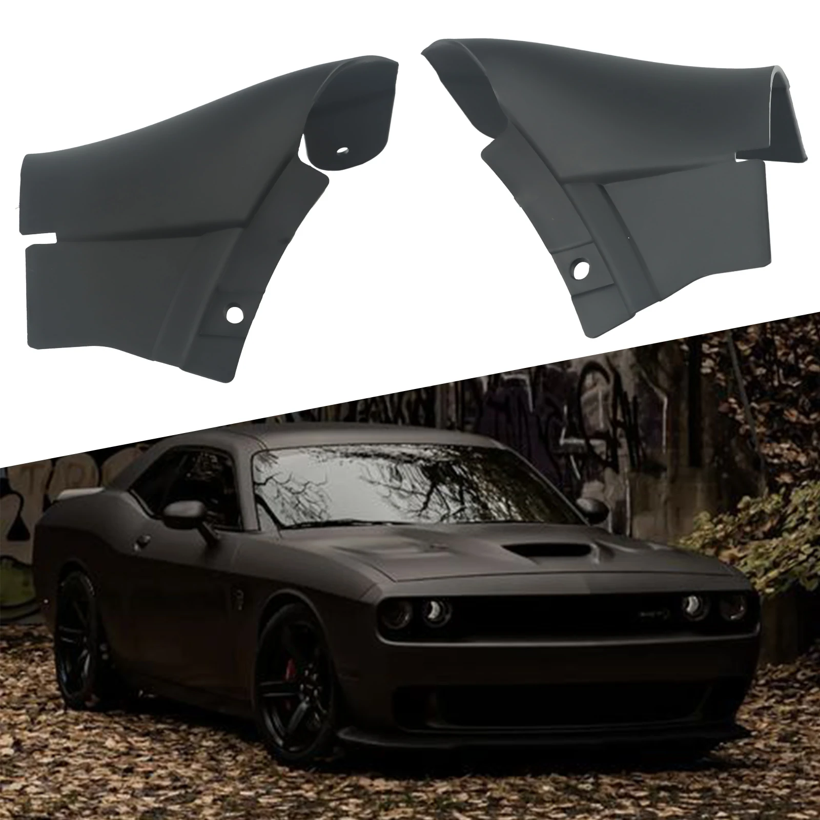 CLOSE OUT COVER Bumper Trim For CHALLENGER 15-20 For DODGE Front Left Pair 68259514AC AIR DAM FRONT LIP SPOILER