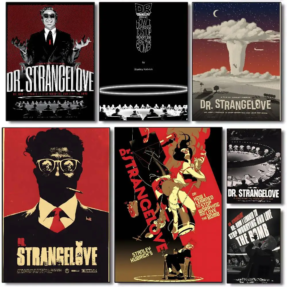 Movie Dr. Strangelove Poster Art canvas HD aesthetic Printing Paper Wall Art for Living Room Bar fashion Home Decor