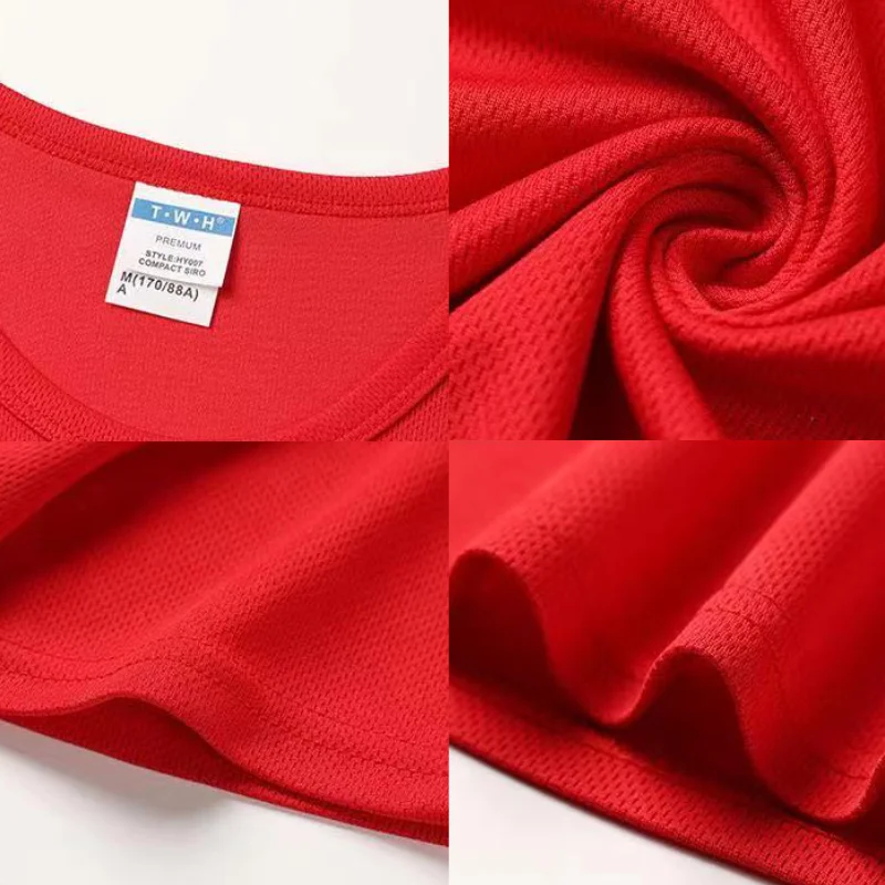 Summer Quick-Drying Round Neck T-shirt Mesh Breathable Sports Fitness Short-sleeved T-shirt 8 Colors