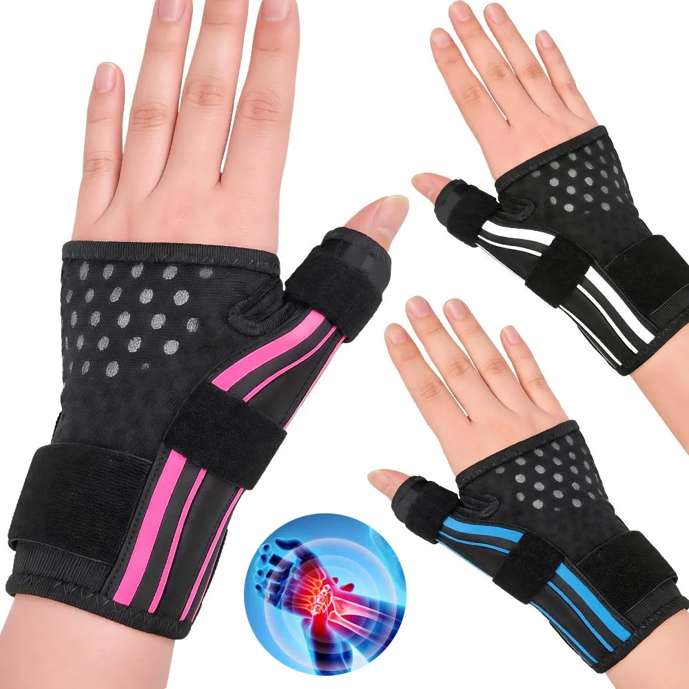 1/2 Stück Verstellbare Handgelenkstütze Daumenbandage, Trigger-Daumen-Schiene für Männer Frauen Sport Fitness Arbeit Arthritis Sehnenentzündung CMC