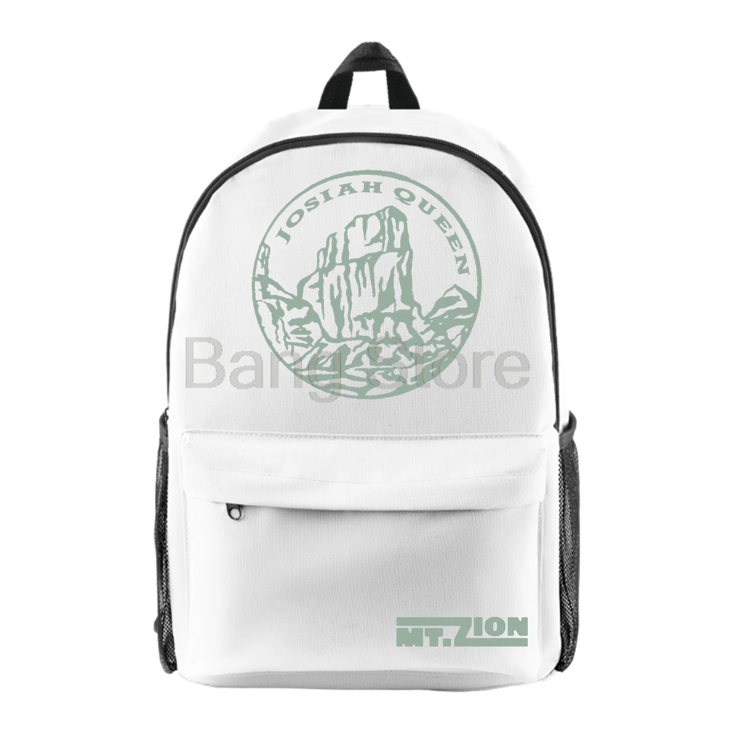 حقيبة ظهر Josiah Queen Mt Zion للنساء والرجال حقيبة كتف كاجوال ملابس الشارع الشهير Daypack حقائب سفر للجنسين