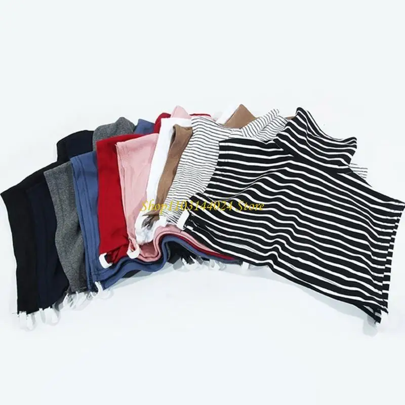 N5KE искусственный воротник-водолазка, полутоп, блузка с воротником, теплый съемный воротник-вставка для женщин и мужчин,