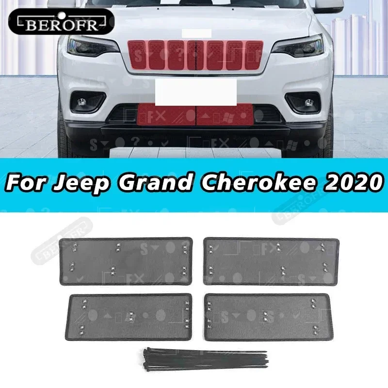 

For Jeep Grand Cherokee 2020 Anti-insect Network Racing Grills Water Tank Protective Net Cover Panel Decoration Accessories