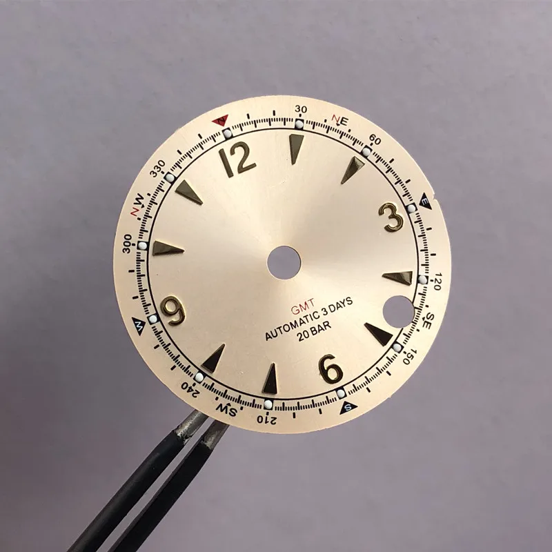 

B21 Watch accessory gold Alpinist style GMT dial, suitable for Japanese NH34 movement S logo
