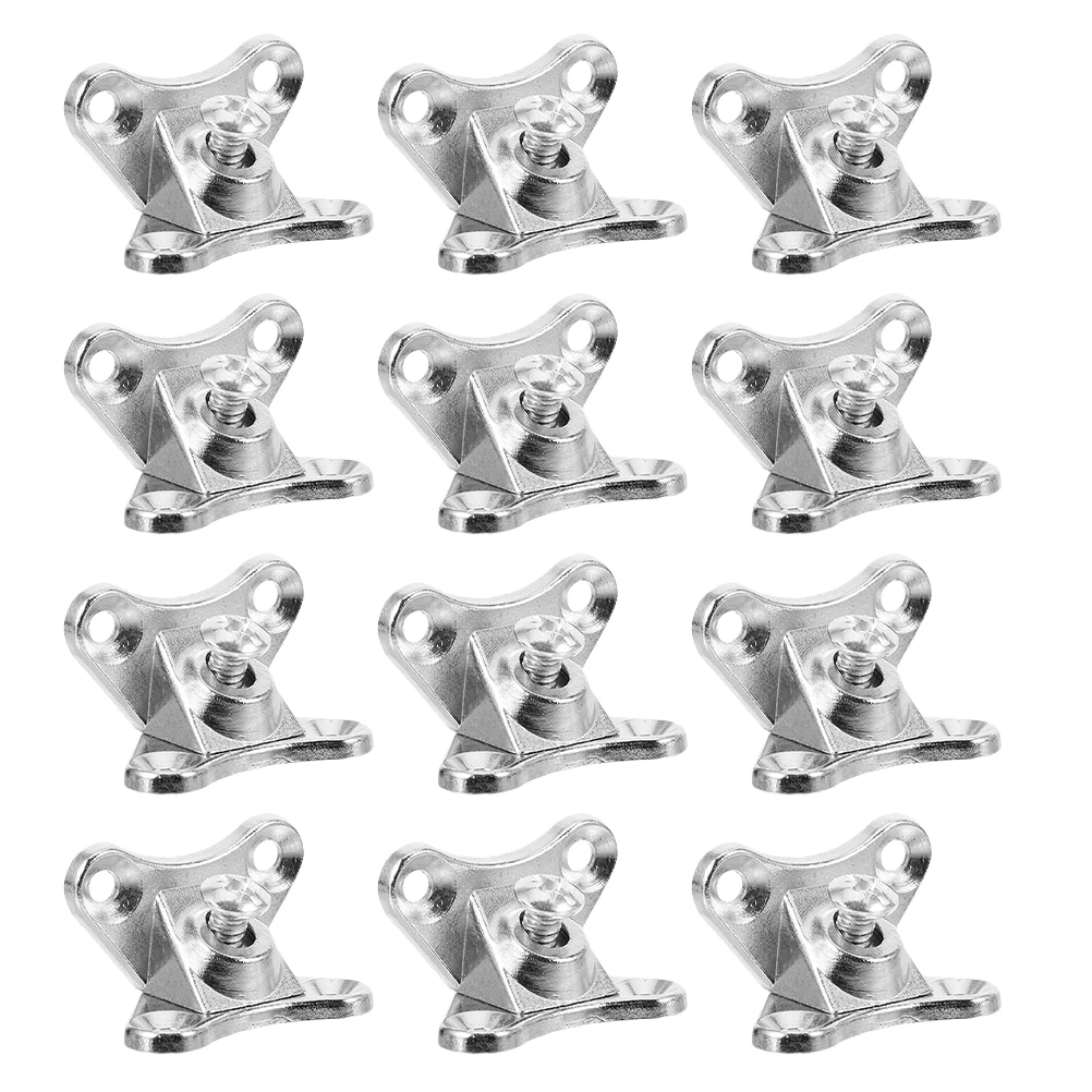 

24pcs Zinc Alloy Butterfly Corner Bracket L-Shaped Furniture Brace For Cabinet Shelf Table Bed Nickel Plated Corner Stabilizer