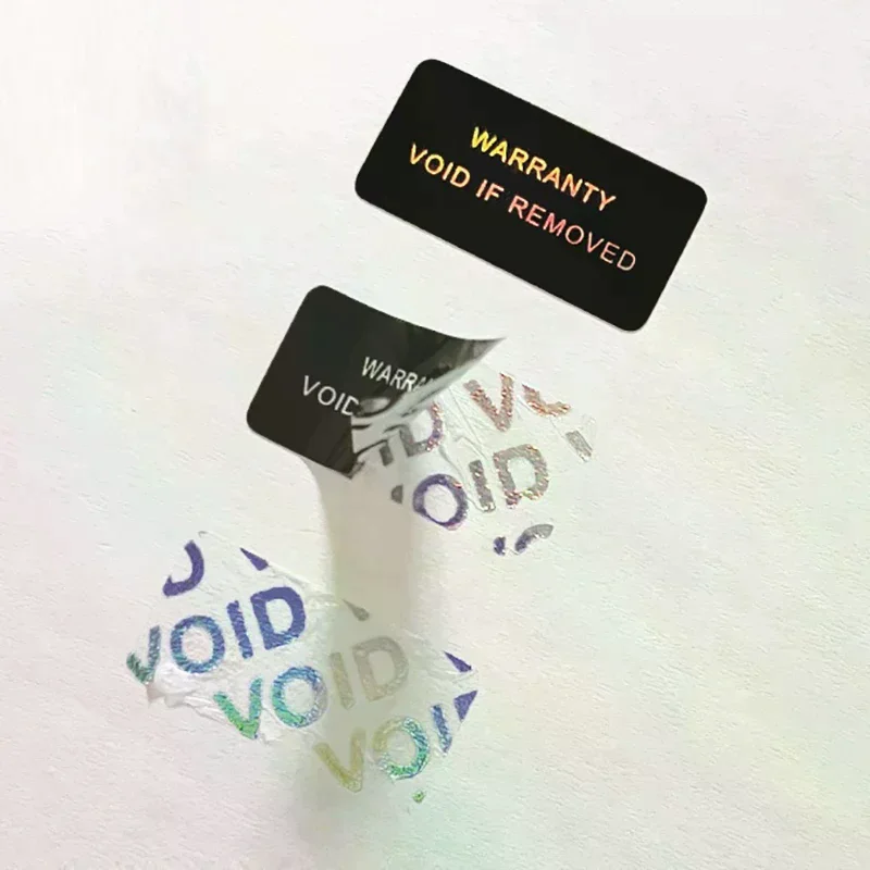 Warranty Protection Sticker Security Seal Brittle Paper Tamper Proof Warranty Void Label Stickers Adhesive Label Guanante 100Pc