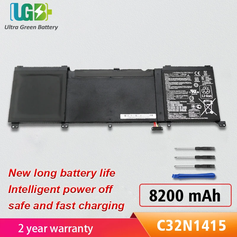 

UGB New C32N1415 Battery For Asus ZenBook Pro UX501 G501VW G501JW UX501VW UX501JW N501VW UX501LW 96Wh 8200mAh 11.4V