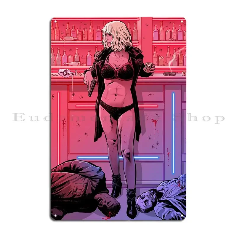 Atomic Dame Metal Plaque Poster Party Pub Wall Custom Wall Cave Printing Tin Sign Poster