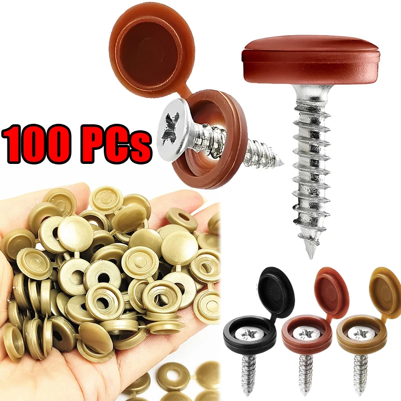 

Plastic Nails Screw Cap Decorative Cover Self-tapping Screws Cover Universal Car Home Decorative Nuts Button Furniture Fittings