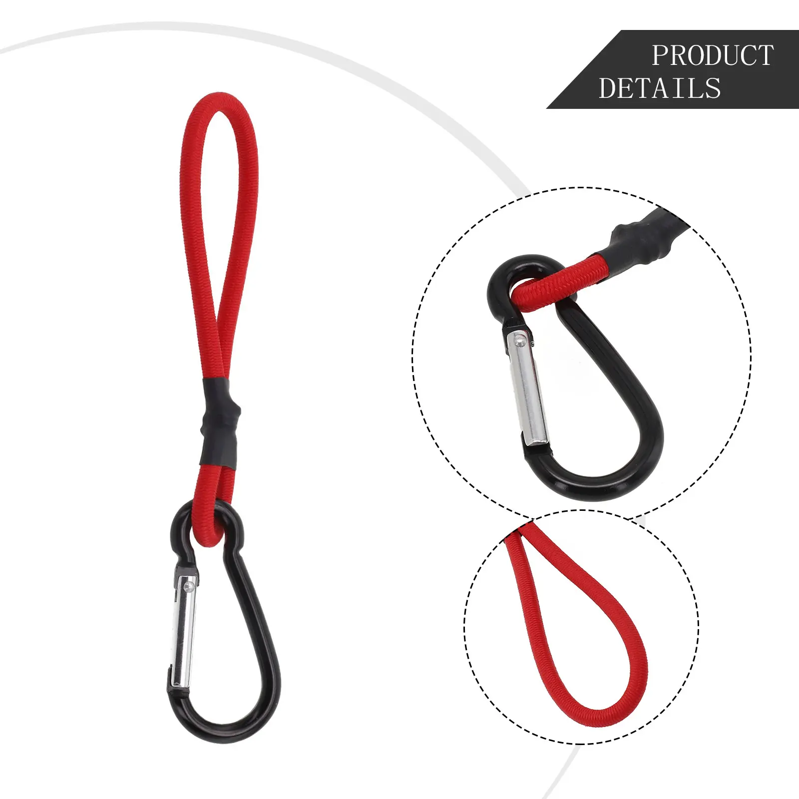 

Cord Hook Tent Elastic Rope 19*3.5cm 20g Camping Supplies Hiking Equipment Latex Tent Elastic Rope Cord Fixing Cord String