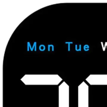LED for Wall Clock with Moon Calendar Date Temperature Week Display Remote Control Level Brightness 18.5cm Square